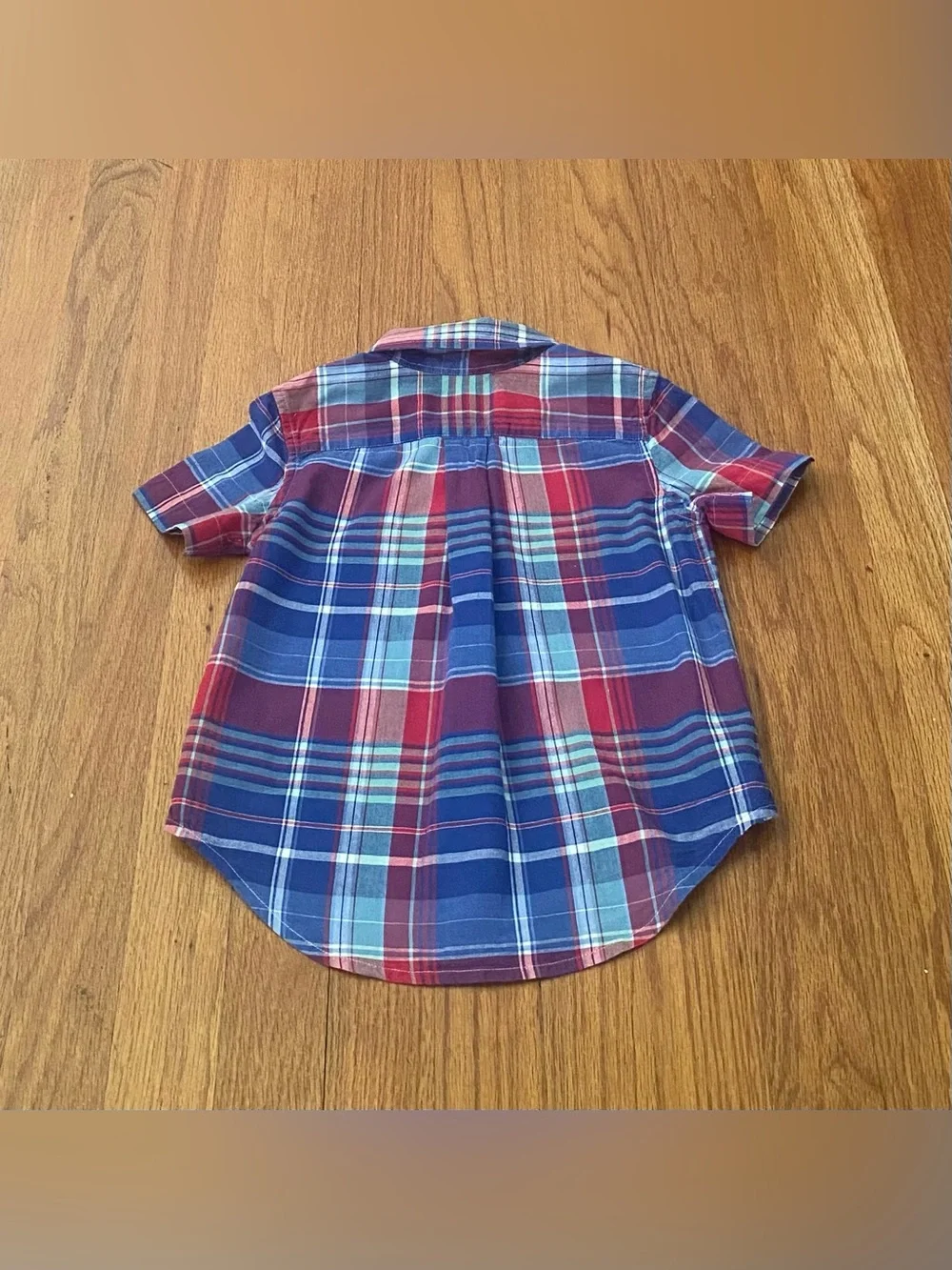 Ralph Lauren Plaid Short-Sleeve Shirt and Abrasion Twill Yellow Shorts Boys Set